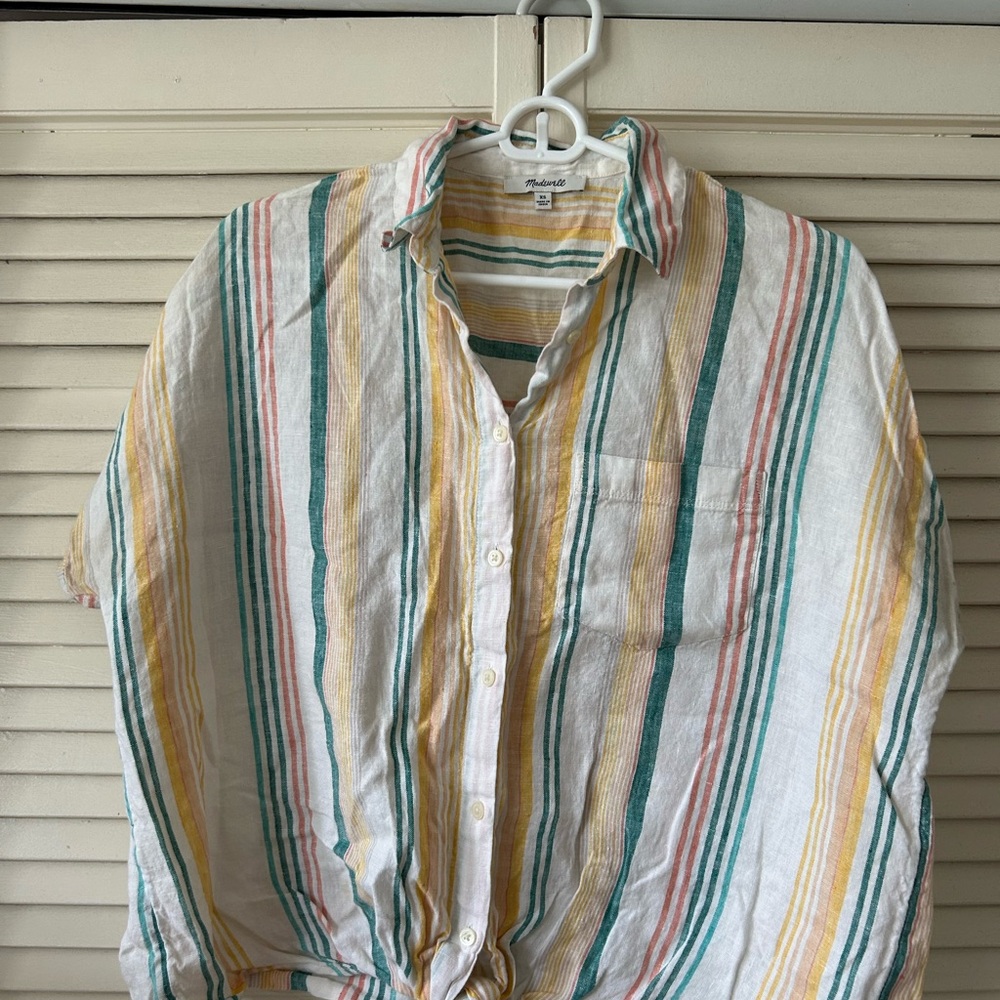 Madewell Multicolor Striped Button-Down Shirt